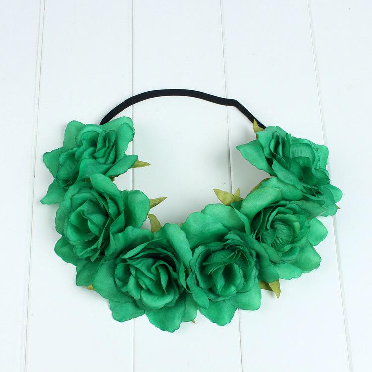 Rot, Weiß und Blaues Elastisches Stirnband mit Blumenmuster für Europäische & Amerikanische Unabhängigkeitstagsfeiern – Damen-Feiertags-Haaraccessoire