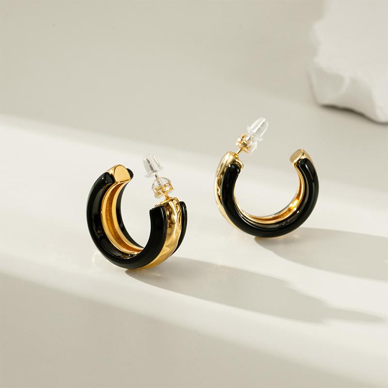 Exquisite Niche Personality Texture Earrings for Women – S925 Silver Needle Luxury Fashion