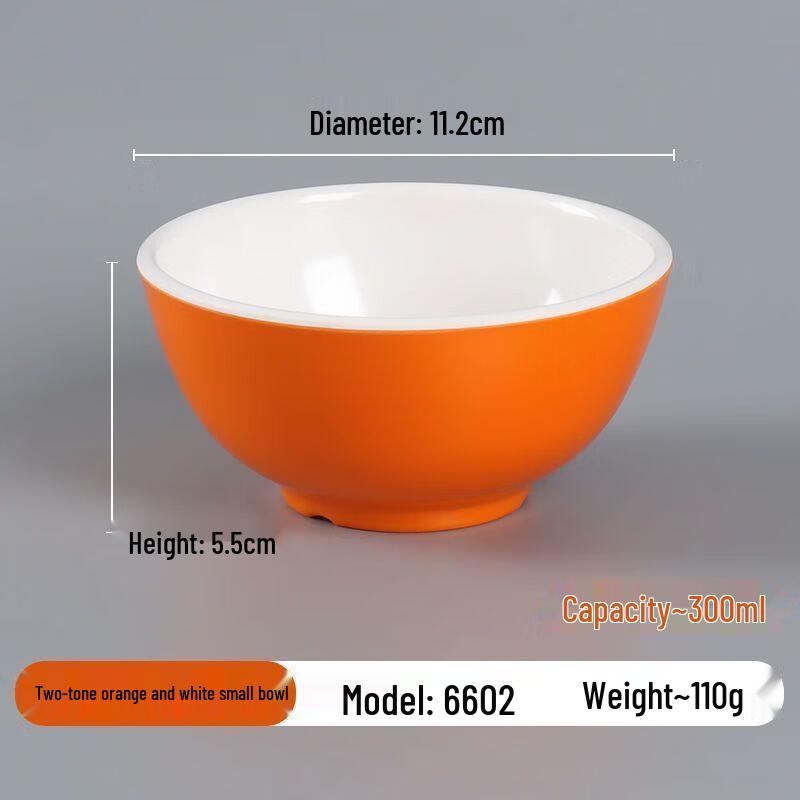 Hearley A8 Melamine Round Soup Bowls, 50-Pack