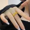 New in rings Ginkgo Petal for women Ancient Gold Craftsm Exquisite Glossy Small leaf Exquisite rings for women Party