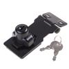 90 Degrees Rotation Knob Keyed Locking Hasp Double Door Cabinet Lock Twists Knob Keyed Locking Hasp Easy to Install