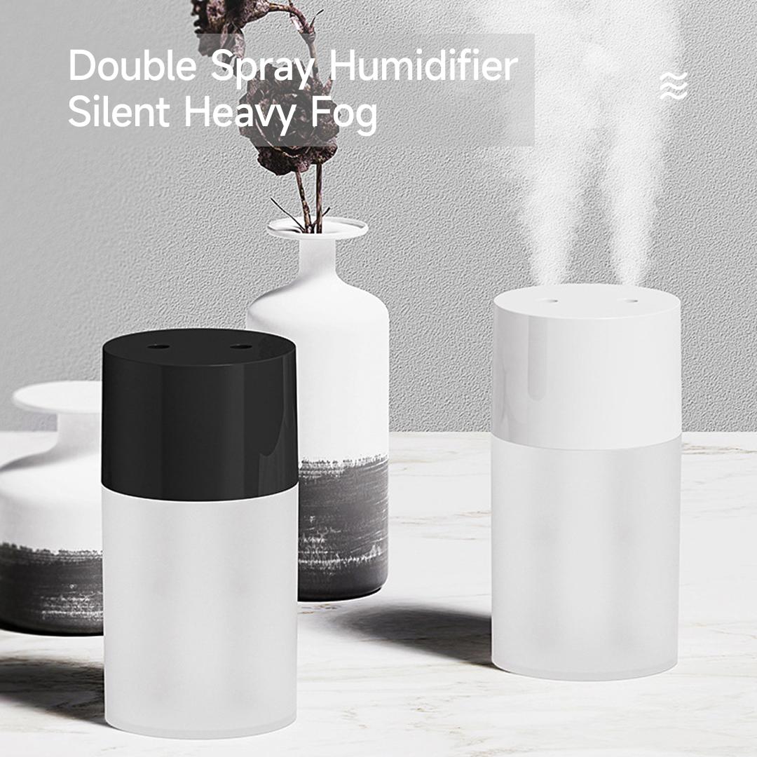 

Портативный увлажнитель воздуха, двойной распылитель для рта, нано-дисперсионный диффузор с защитой от времени, окружающий свет для сна для домашнего автомобиля