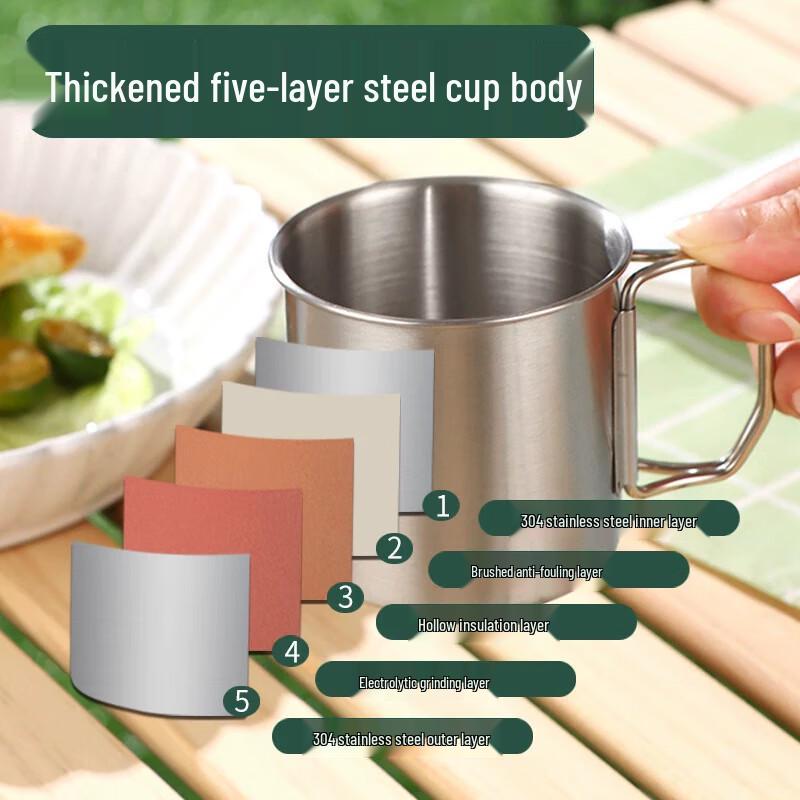 Mingjiang Chubang 304 Stainless Steel Portable Folding Water Cup