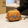 New Commuting Niche Women's Bag Cartoon Simple Multi-layer Small Bag, Single Shoulder Crossbody Bag