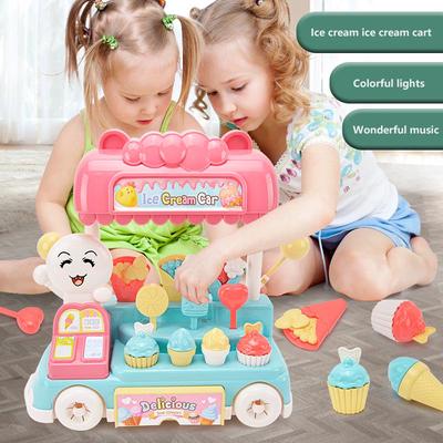 Kinder Spielhaus Spielzeug Sound Licht Musik Süßigkeiten Eis Snack Auto Zubehör