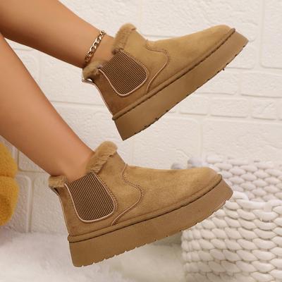 Fashion Snow Boots for Women 2024 New Thick Velvet Winter Casual Fashion Warm Short Boots Cotton Shoes Women's Cotton Shoes