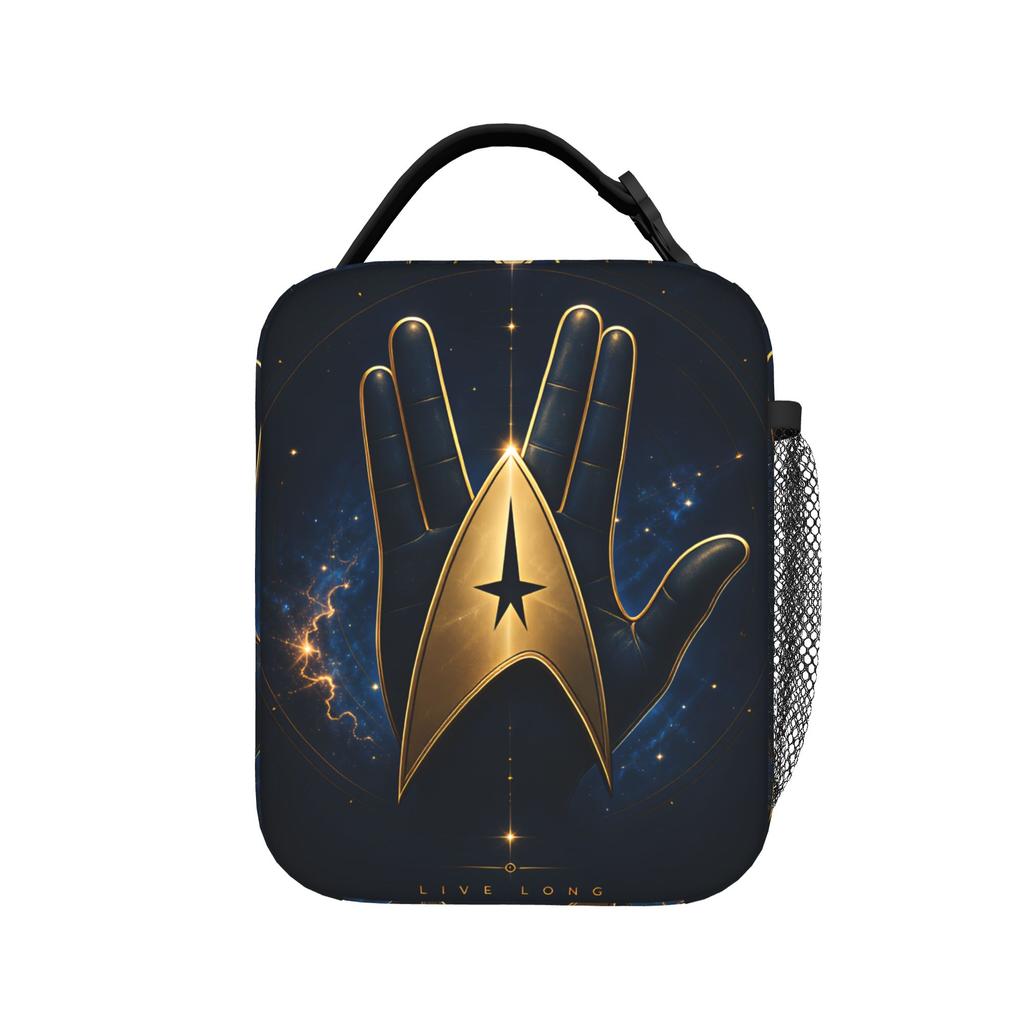 S-Star T-Trek Ship Movie Lunch Bag For Child Graphic Lunch Box Casual School Cooler Bag Portable Oxford Thermal Tote Handbags