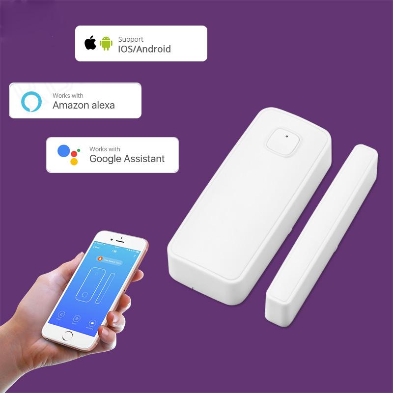 Buy WIFI Door Sensor APP Control Door Security Alarm Switch Wireless Window Door