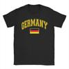 Deutschland Deutschland Deutsche Flagge T-Shirt Herren Lässig Reine Baumwolle T-Shirt Rundhals Kurzarm T-Shirts Erwachsenen Kleidung