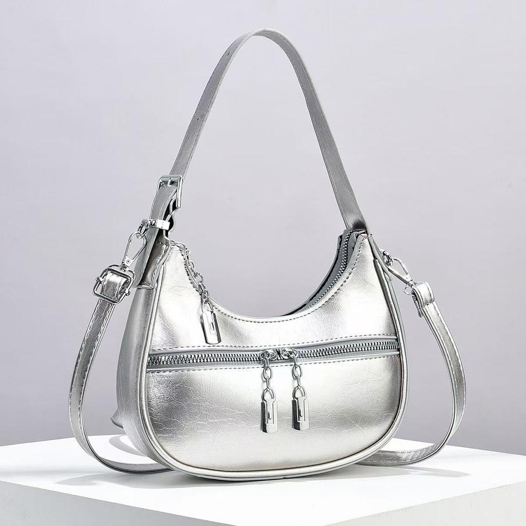 Vintage Women Solic Color Crossbody Bag Women Luxury Designer Shoulder Bags Fashion Mini Handbag Pu Leather Female Underarm Bag