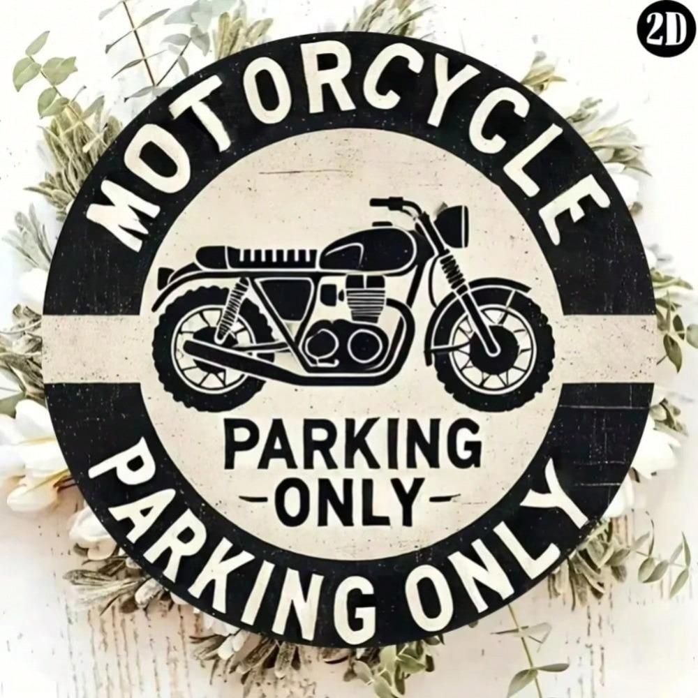 Vintage Parking Only Metal Sign for Outdoor Decor Halloween Home Wall Decor Kitchen Bathroom Living Room Bedroom Scratch Resistant