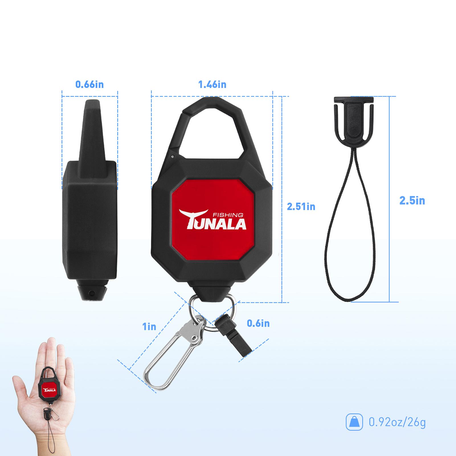 

Выдвижная пряжка, плоскогубцы для рыболовной приманки, пряжка, уличное устройство с защитой от потери, выдвижной брелок чёрный/красный