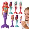 6-Piece Set Of Children'S Water Play Mermaid Toys, Fun Water Play Toys, Rotating Mermaid