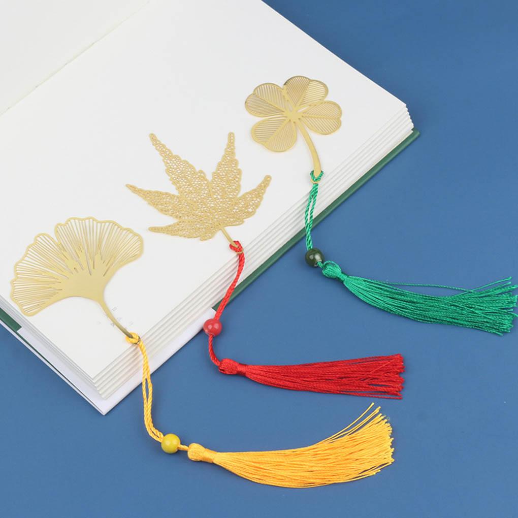 Vintage Bookmark Page Marker Reading Tool Retro Multiple Shapes Student Accessories Tassel Bookmarks Attractive Chinese Style