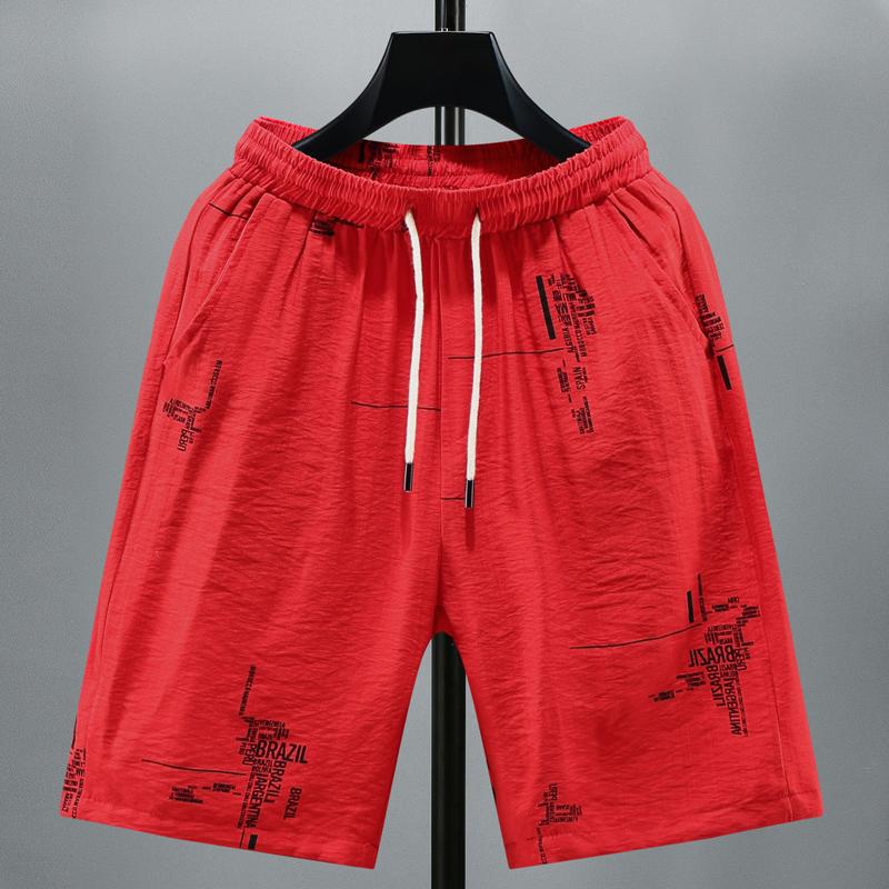 Plus Size M-8XL Men's Shorts Summer Clothes Loose Elastic Waist Summer Shorts