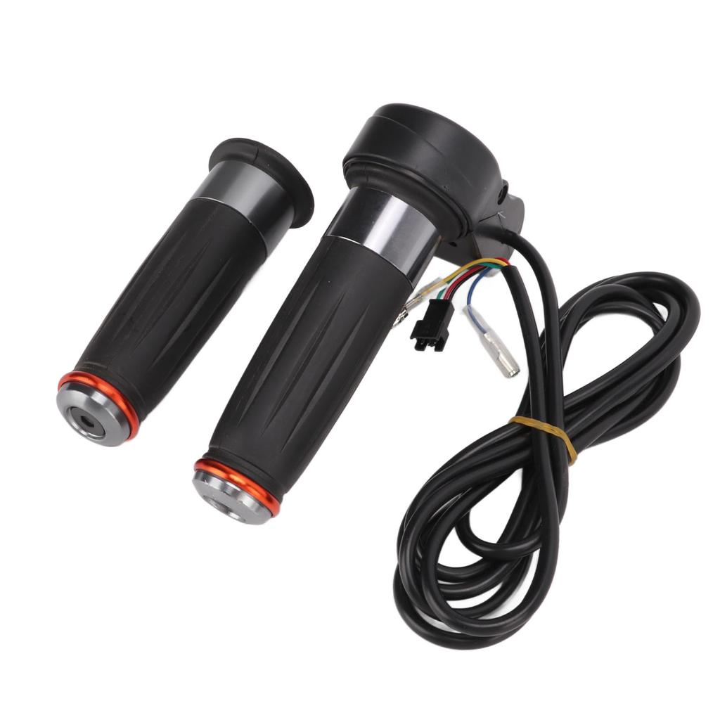 1Pair Electric Vehicle Twist Throttle Accelerator Handle Grip Double Ring Handle Grips Set
