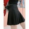 Faltenrock in A-Linie mit hoher Taille und Designer-Rüsche in Übergröße – rutschfest und atmungsaktiv