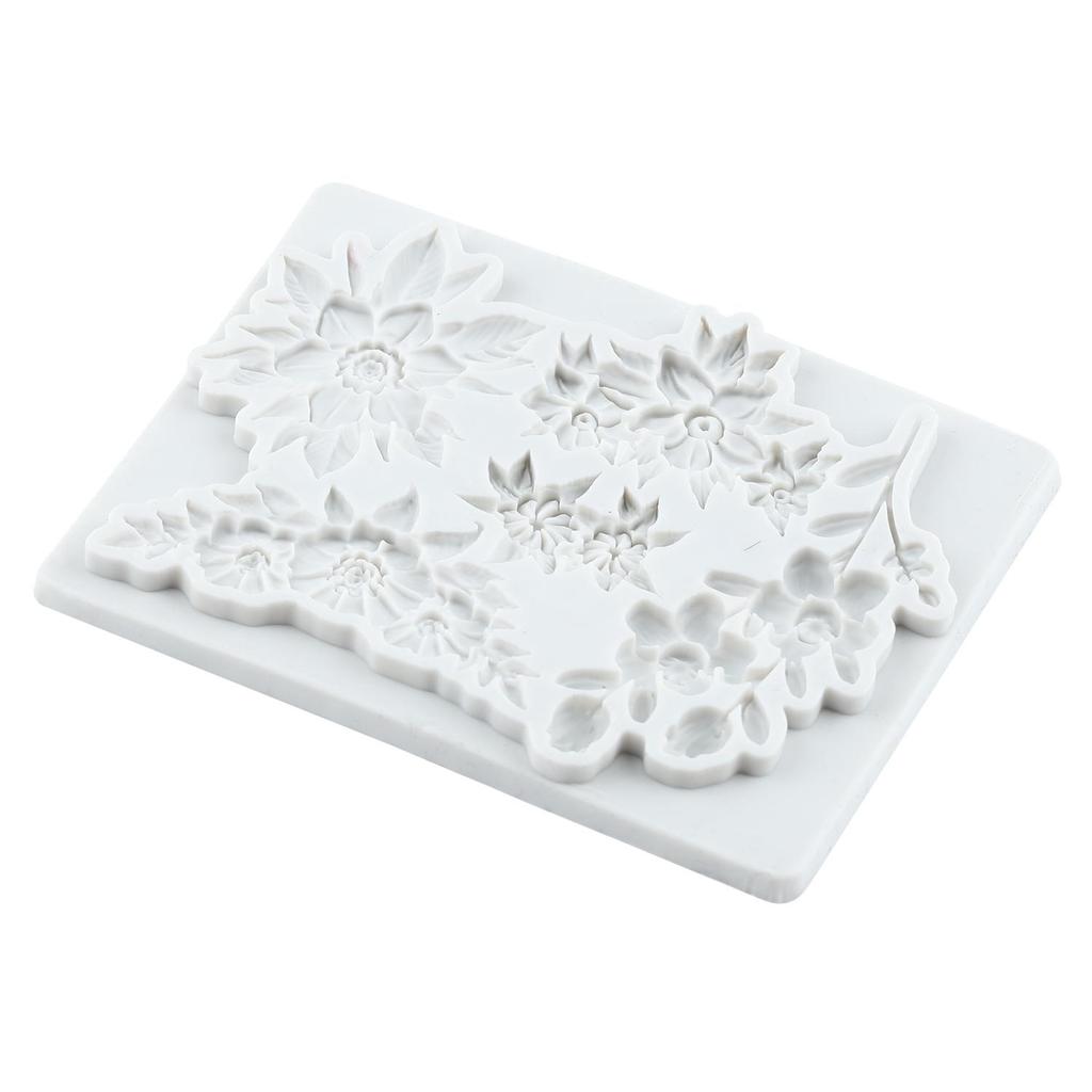 Blumen Silikonform Blatt Fondantformen Kuchen Dekorationswerkzeuge Cupcake Topper Süßigkeiten Zuckerhandwerk Gummipaste Polymer Clay