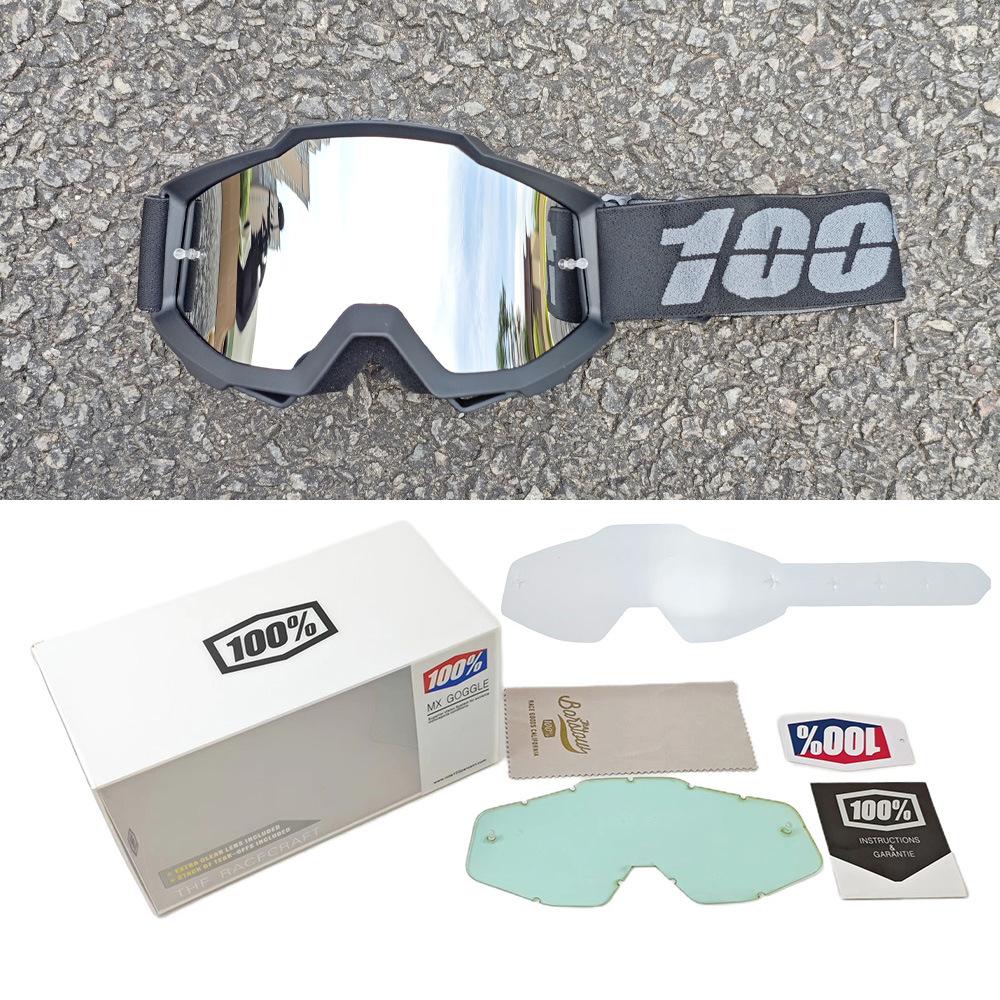 100%Off-road goggles set, 100% motorcycle glasses, downhill skiing motorcycle helmet goggles