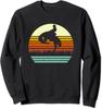 Rodeo Bucking Bronco Horse Retro Style Funny Gift Unisex Crewneck Sweatshirt