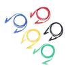 5Pcs Crocodile Clip Test Lead Dual Ended 10mm Opening Testing Cable Wire for Battery Vehicle