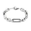 316L Stainless Steel Hip Hop Thick Chain Bracelet Vacuum Plating Geometric Links Statement Bracelets Hand Chains for Women Men