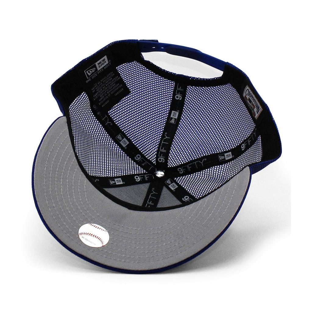New Era Mesh Cap LP9FIFTY Chicago Cubs MLB 1914 TRUCKER MESH CAP BLUE CHICAGO CUBS LOW PROFILE Snapback SNAPBACK Hat LP950 Trucker Cap TRACKER [Used]