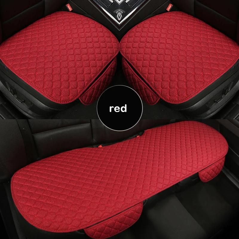 Universal Car Seat Cover Cotton Linen Cushion for Most Car Models Car Accessories Auto Seat Protector Comfortable Breathable