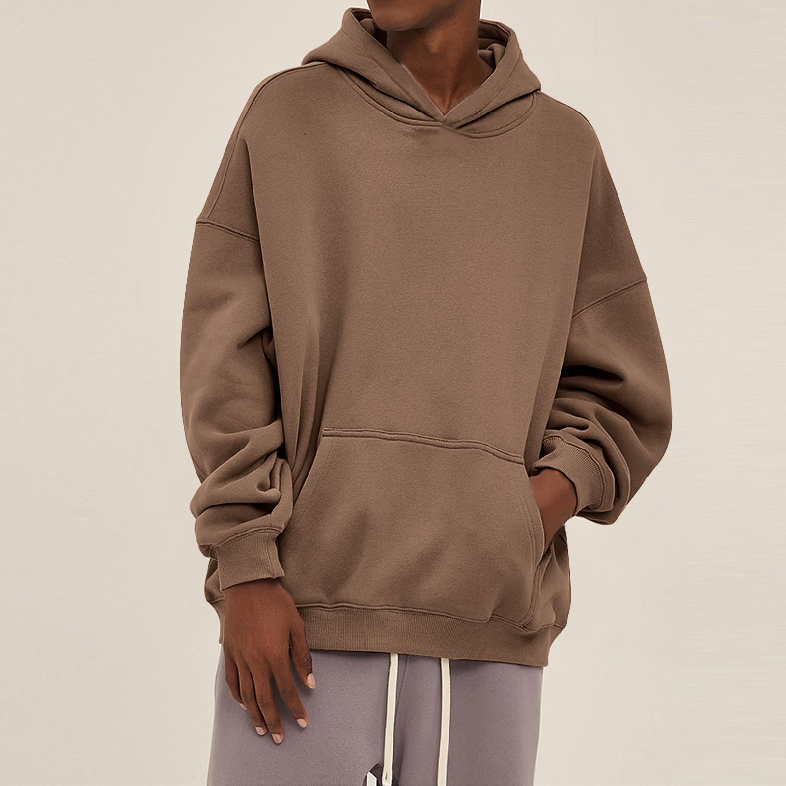 

Спортивный костюм с капюшоном, унисекс, одежда для бега, пуловер с длинными рукавами, толстовка с капюшоном XL верблюд