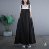 Japan and South Korea Large Size Women's Clothing Spring and Summer Medium and Long Strap Skirt Women's Loose and Thin Denim Strap Skirt Bigswingdress