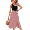 Summer New Women's Clothing Shoulder Striped Splicing Dress