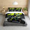 Enfants Moto R-Rossi 46 Parures de lit Moto Pour Enfants Garçons Housse de couette Avec taie d'oreiller Textiles de maison Ensemble de literie