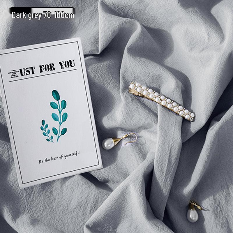White Cloth Backdrop: Textured Tablecloth for Food, Cake, Flat Lays, Cosmetics, Nail Art, and Children's Clothing Photography.