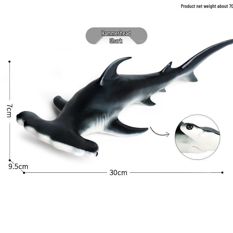 Kids' Cognitive Marine Animal Toys: Soft Rubber Models - Pufferfish, Starfish, Crab, Nautilus, Sailfish, Manta Ray.