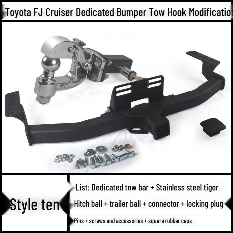 Toyota FJ Cruiser Prado Modified Trailer Tow Hook Tiger Head Bracket