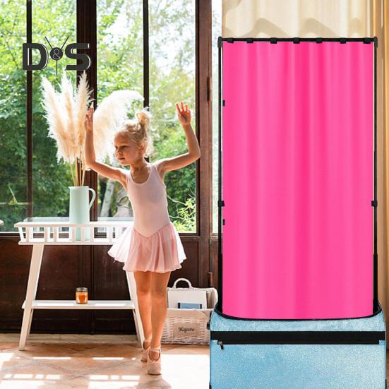 Cortină de intimitate Culoare solidă Ușor de instalat Multifuncțional Sac de dans Cortină Dansator Culisă Intimitate Paravan de schimbare