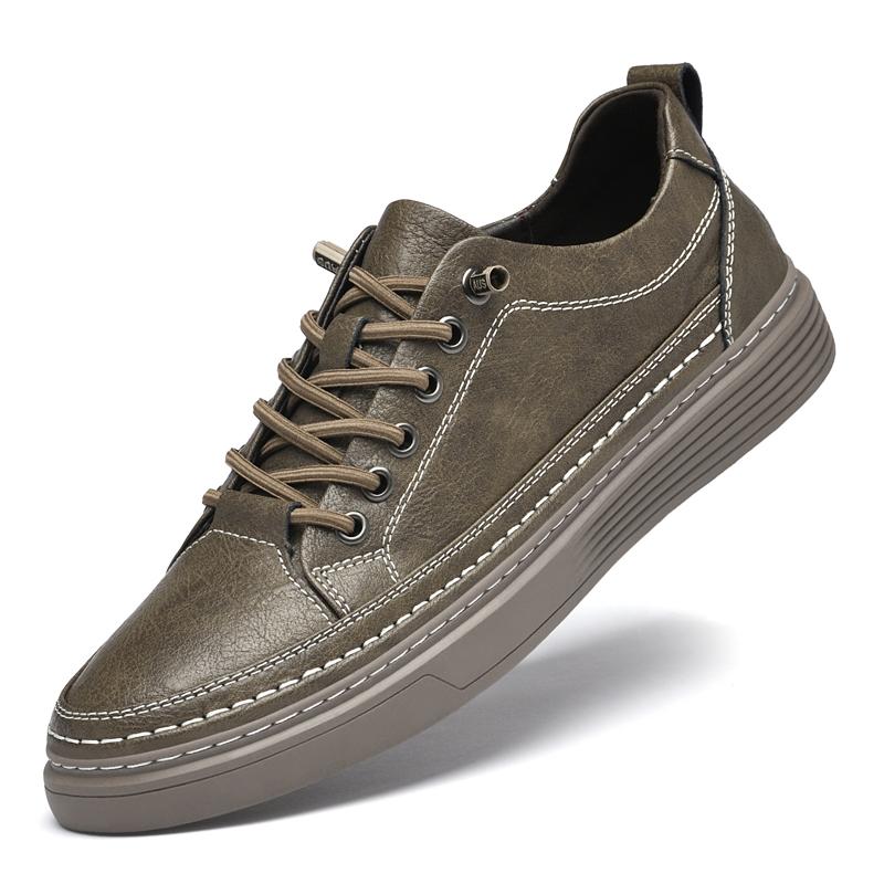 Fashion Genuine Leather Casual Skate Shoe Outdoor Outdoor High Quality Male Vulcanize Shoes New Fashion Men Tenis Footwear Mens Sneakers