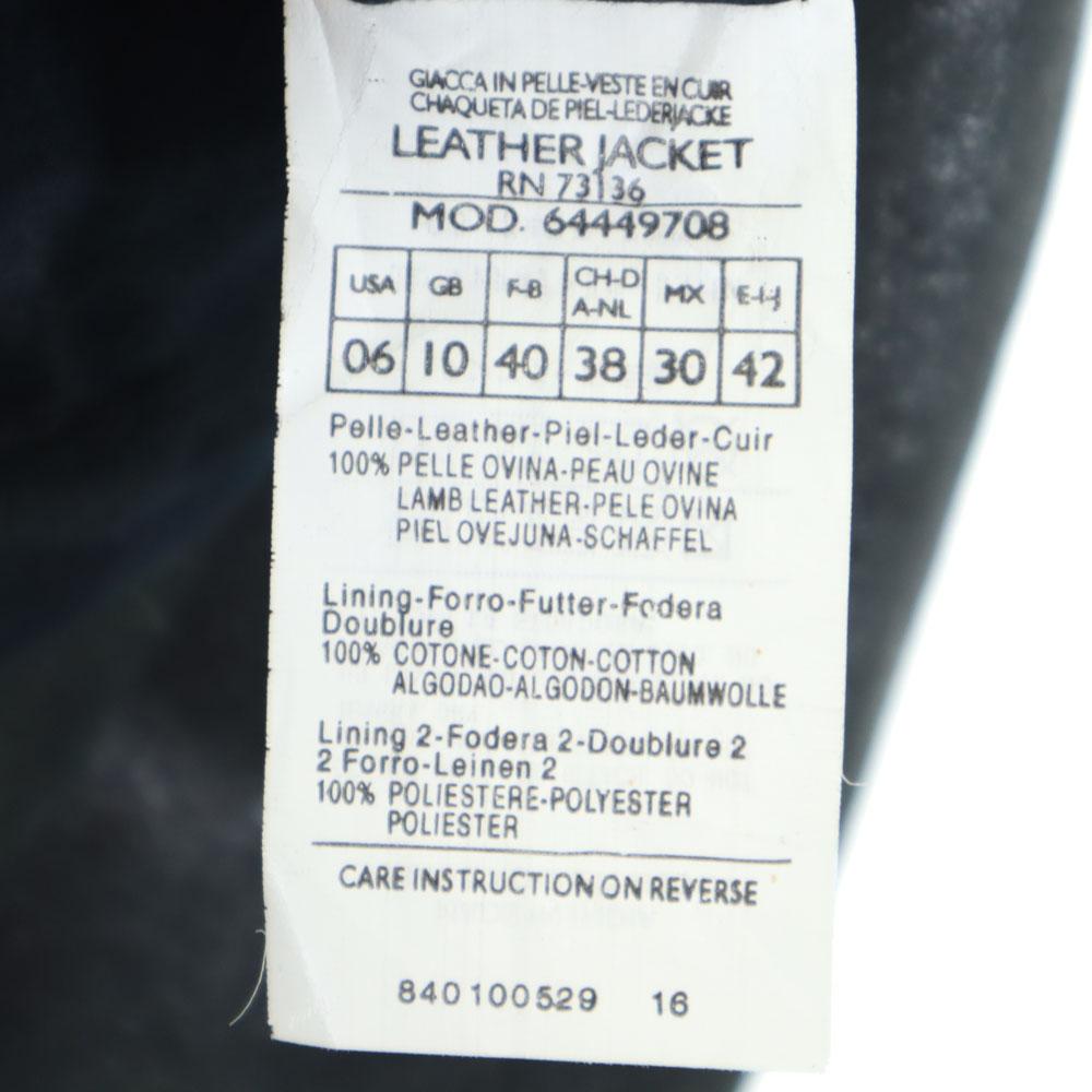 MAX&CO leather jacket 42 Charcoal gray Women Used