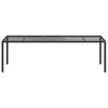 VidaXL Gartentisch Pur Schwarz Poly-Rattan