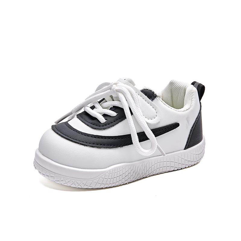 Children's board shoes 25 autumn new boys' sports shoes girls' casual shoes medium and small children's soft-soled breathable white shoes