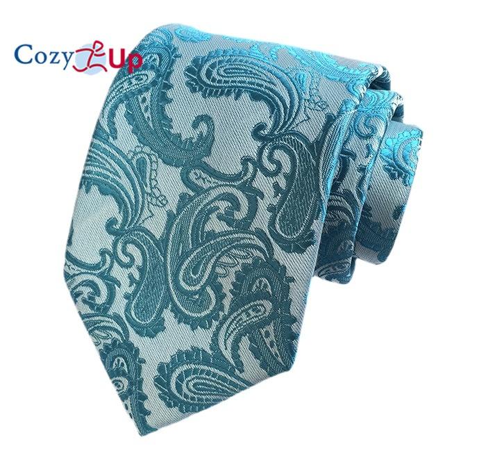 Cozy Up 3.15"(8cm) Fashion Striped PaisleyTies Men Plaid Flower Necktie for Wedding