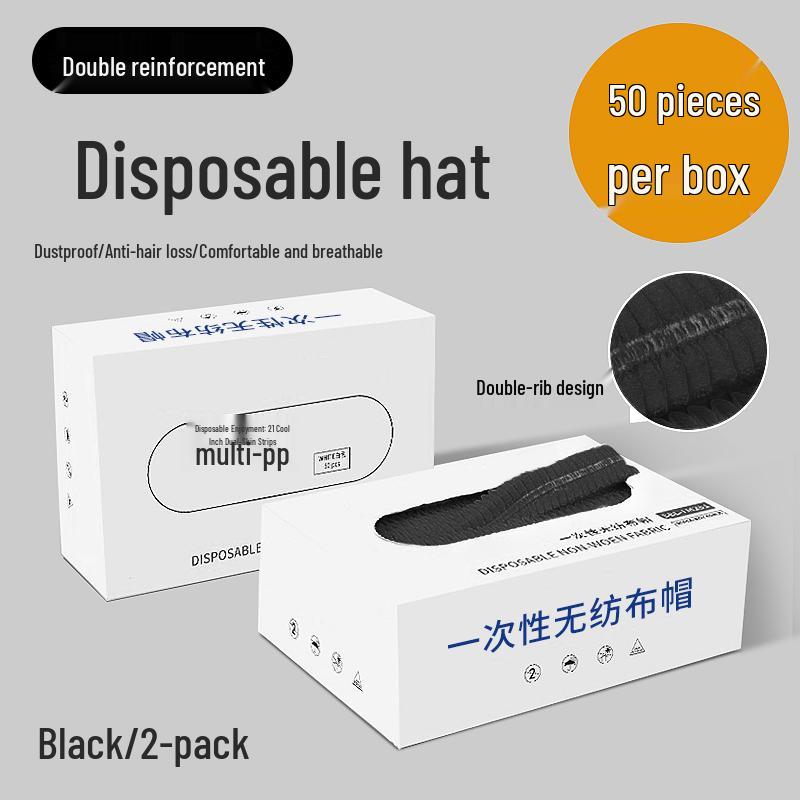 Disposable Dustproof Kitchen Hair Net Cap - Non-woven Fabric, Thickened, Anti-Hair Loss for Chefs & Catering
