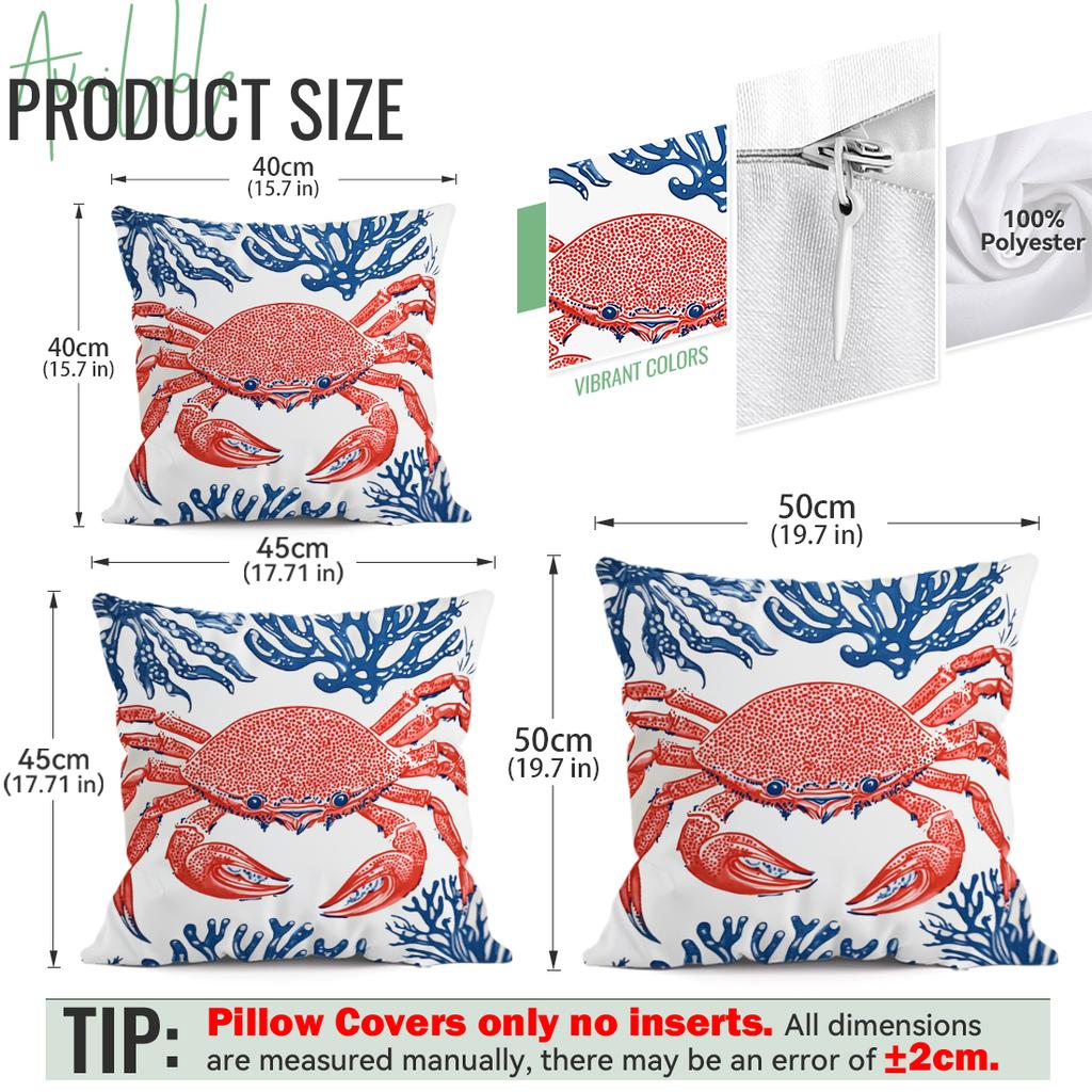 4pcs/set Marine Life Patterns Cushions Pillowcase Polyester Cushion Cover Throw Pillow Pillowcover Home Car Sofa Decor