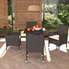 Day and Night - Day and Night 5-piece Garden Furniture Set with Cushions Synthetic Rattan Brown