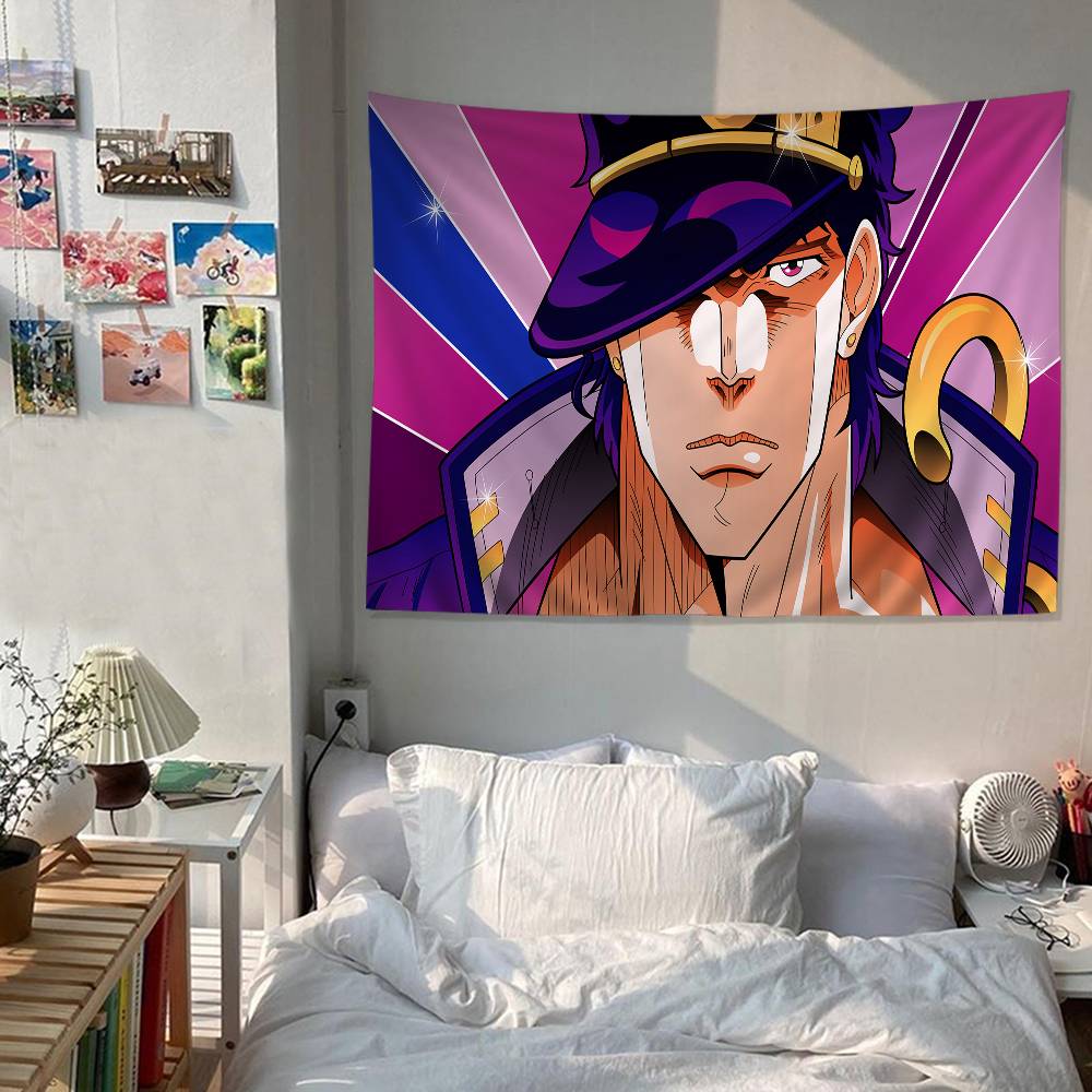 JoJo Bizarre Adventure Tapestry Art Printing Cheap Hippie Wall Hanging Bohemian Wall Tapestries Mandala Art Home Decor