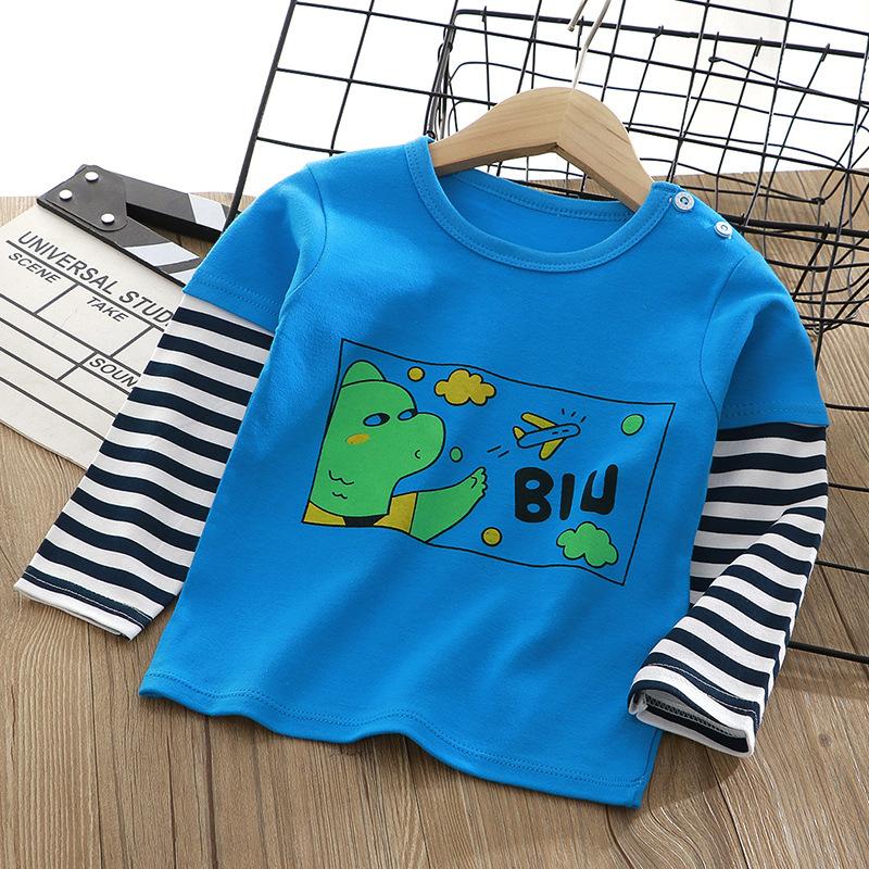 Baumwoll-Kinder Langarmshirt Jungen & Mädchen Oberteil für Frühling/Herbst Weiches Atmungsaktives T-Shirt Kleinkind- & Babykleidung (2-8 Jahre)