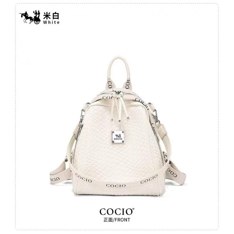 Womens Stylish Large Capacity Laptop Backpack Travel Bag Urban Minimalist PU Shoulder Daily Use