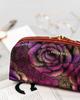 Large, Roomy Wallet Made of Genuine Leather with a Floral Pattern - Peterson