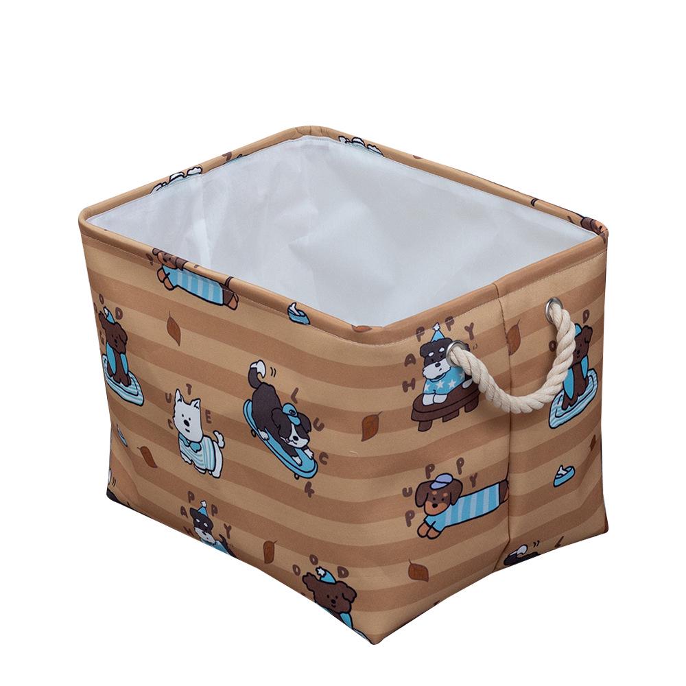 Large Foldable Cartoon Laundry Basket - Thick Fabric Storage for Clothes & Toys
