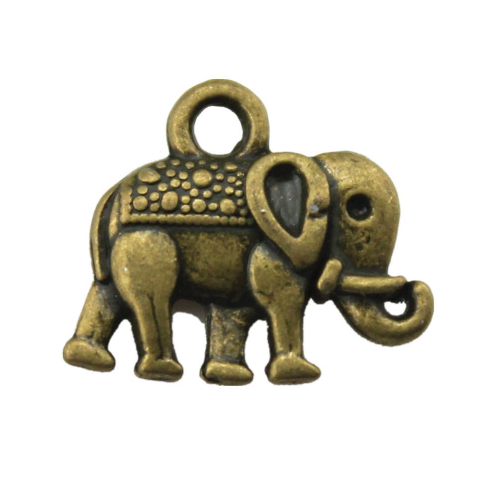 Antique Style Elephant Charms Metal Animal Pendants For DIY Jewelry Keychain Bag Accessories